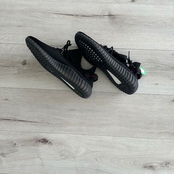 Adidas Men's Yeezy Boost 350 V2 Shoes Black 11.5‎ New With Box - Picture 6 of 14
